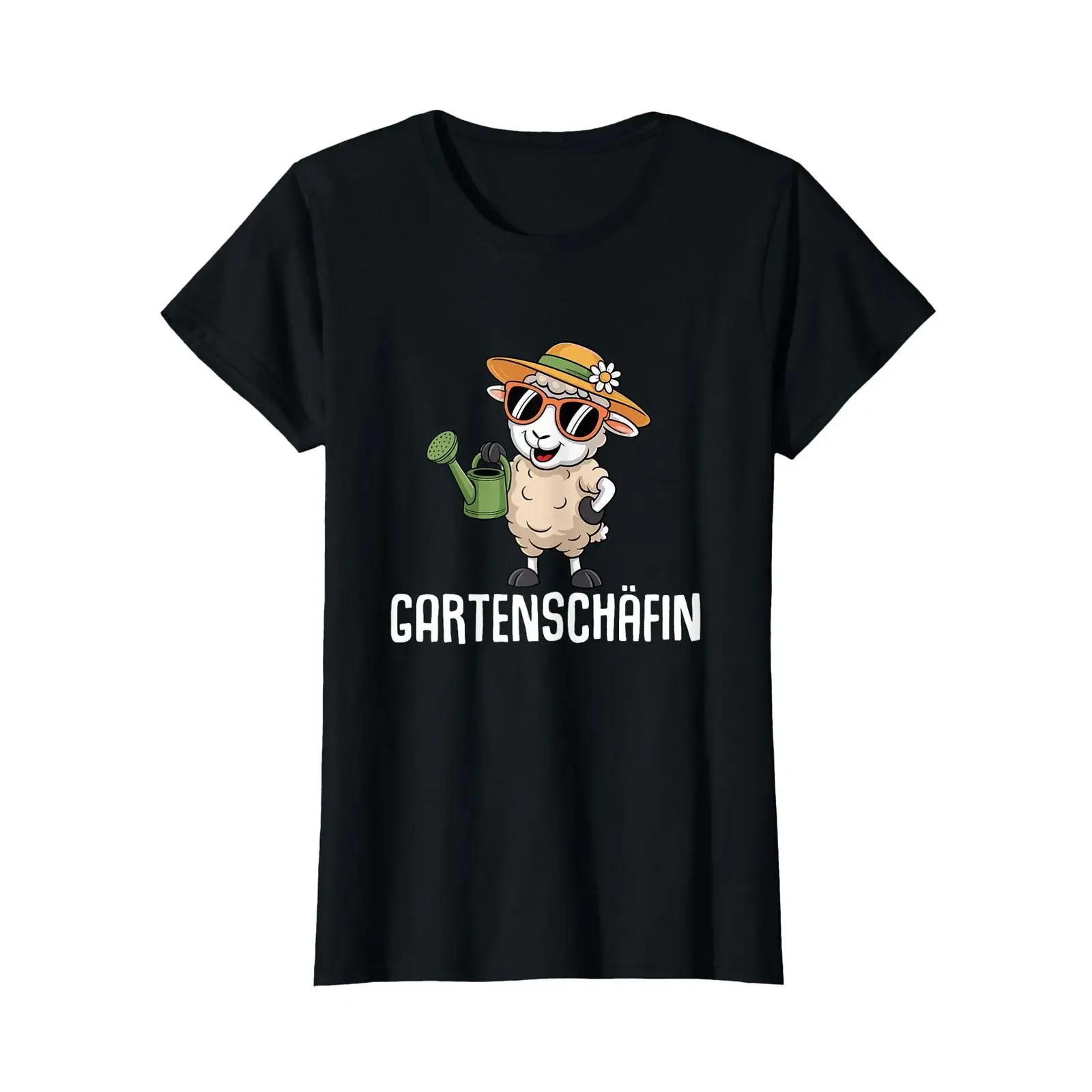 Ladies' Garden Sheep Cute Gardener T Shirt vintage Washed Unisex Comfortable Soft designer clothes Versatile Breathable