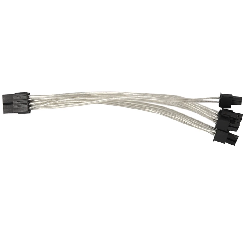 8 Pin To 2 X 8 Pin (6+2) Pcie Adapter Power Splitter Cable Splitter Power Extension Cable PCI Express 9 Inches (6 Pack)