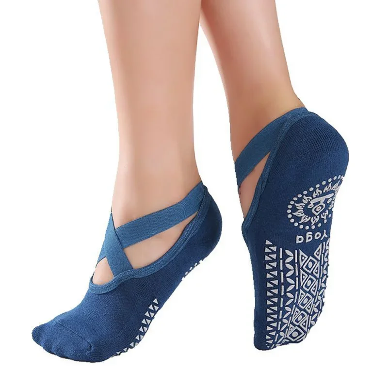 Women Yoga Socks Breathable Anti Slip Bandage Sports Ladies Girls Ballet Dance Slippers image 4