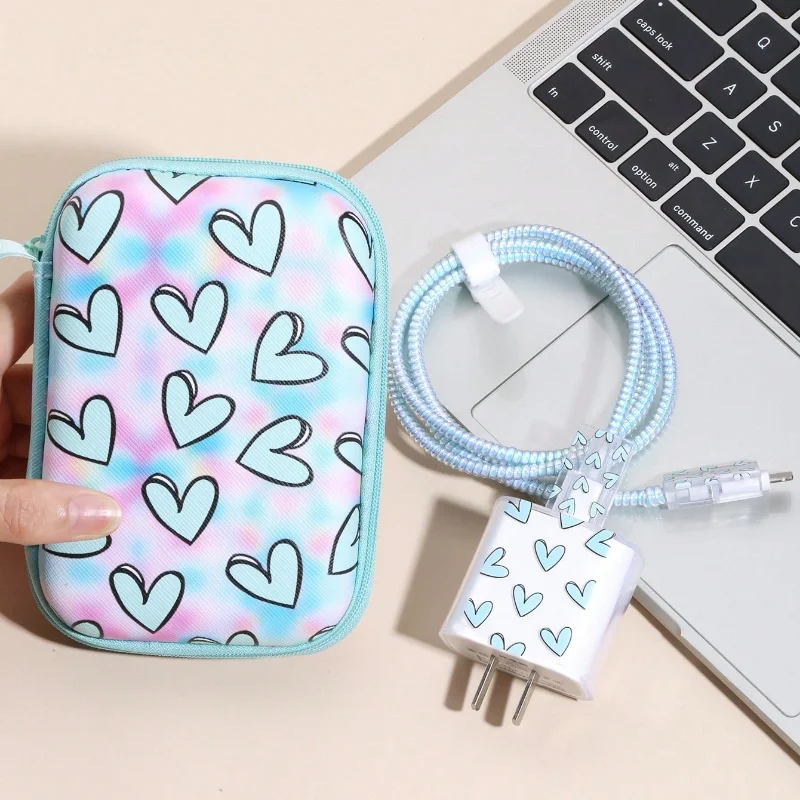 Earphone bag Data cable box EVA storage bag Multi functional digital storage box Mobile power box