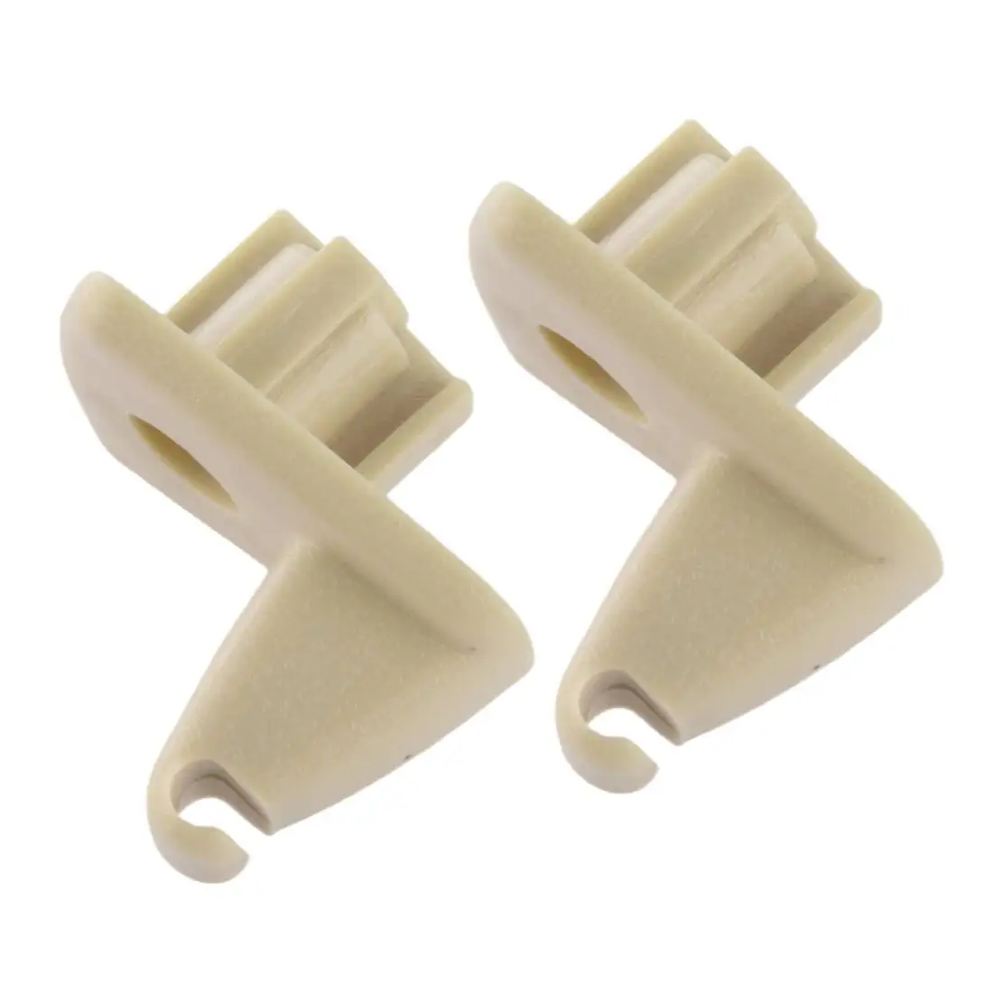 1EJ51BD1AA 2pcs Beige Sun Visor Holder Hook Clip Plastic Fit For Chrysler 300 Dodge Charger Magnum 2006 2007