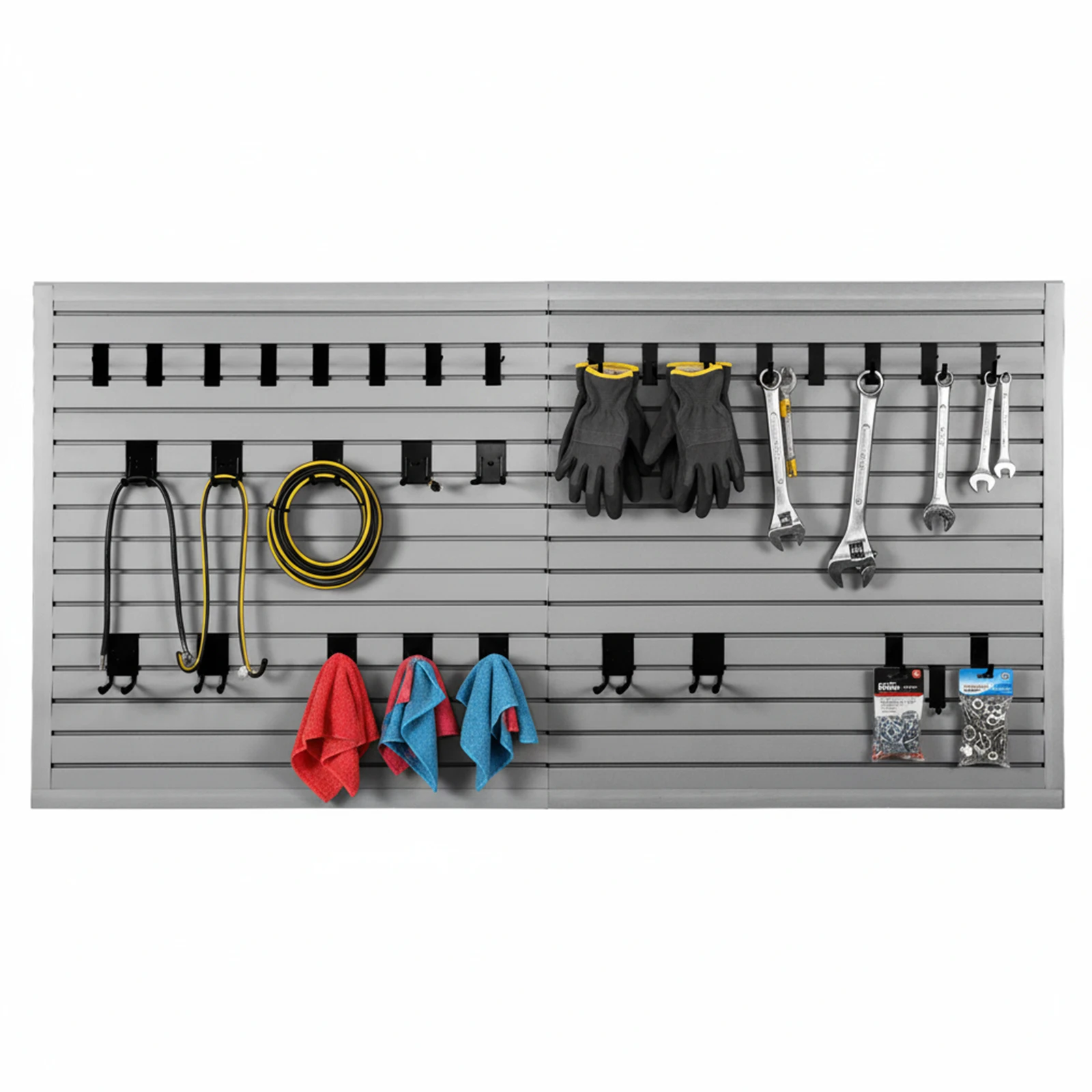 

Панели для стеллажей Slat Wall 4x8 футов, перфорированные панели для хранения инструментов в гараже