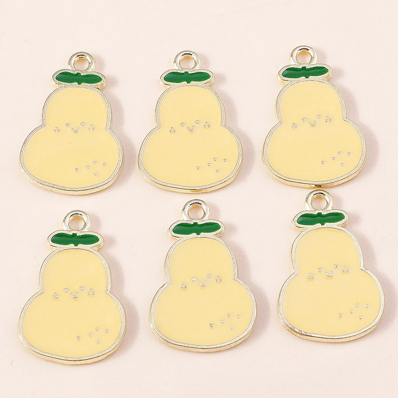 20 Stück Niedliche Gemischte Frucht-Anhänger Emaille Erdbeer-Trauben-Kirsch-Charms für Schmuckherstellung Halsketten Ohrringe DIY Basteln Geschenk – Detail 16