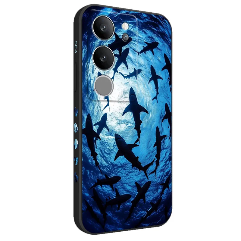 

Roaming Shark Phone Case For VIVO V50 V40 V30 V29 V29E V27 V27E V25 V25E V23 V23E V21 V20 Y20 Y12 Y21 Y22 Pro Silicone Cover