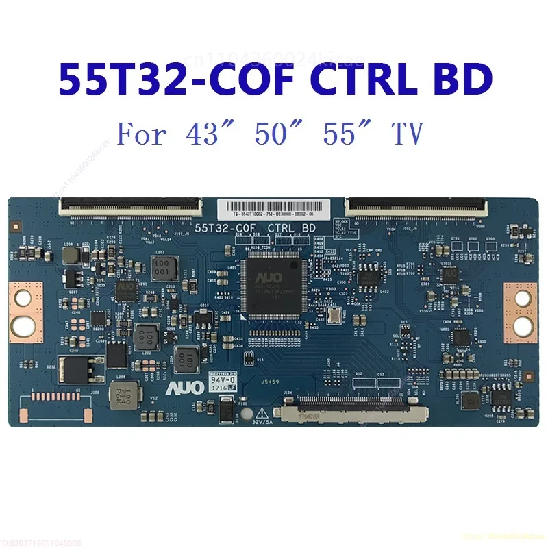 لوحة 55T32-C0F CTRL BD T-con الأصلية لجزء استبدال التلفزيون 43 "50" 55" 55T32-COF لوحة المنطق #1