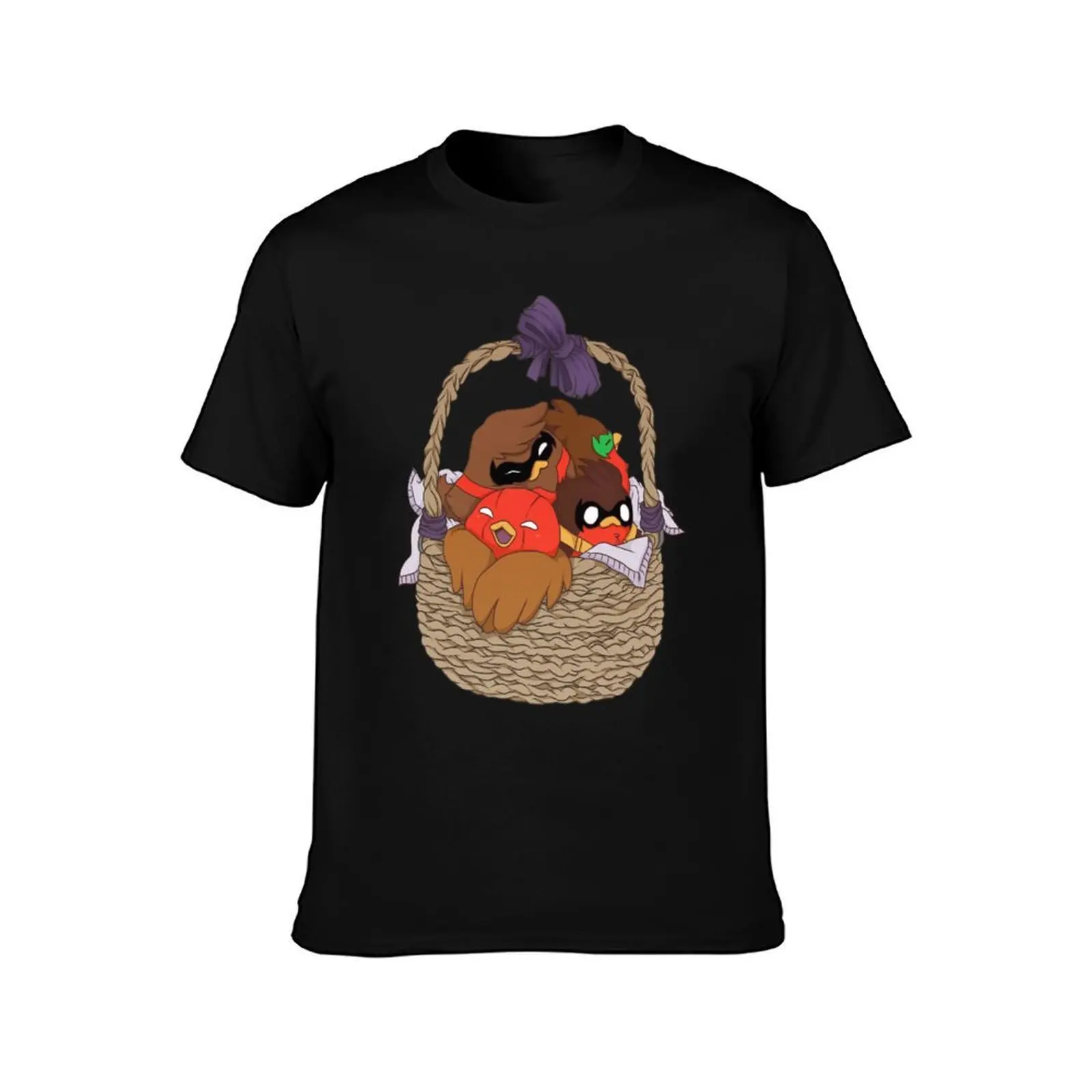Go!Robins! - A Basket of Robins T-Shirt All Match Print Short Sleeve Top T-Shirt