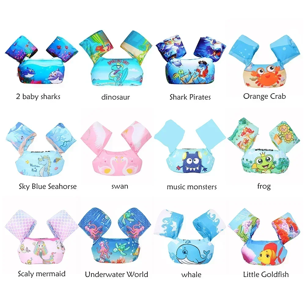 Baby Swim Circle Cartoon Arm Sleeve Life Jacket Swimsuit Children Outdoor Water Safety Suit Growth Toy