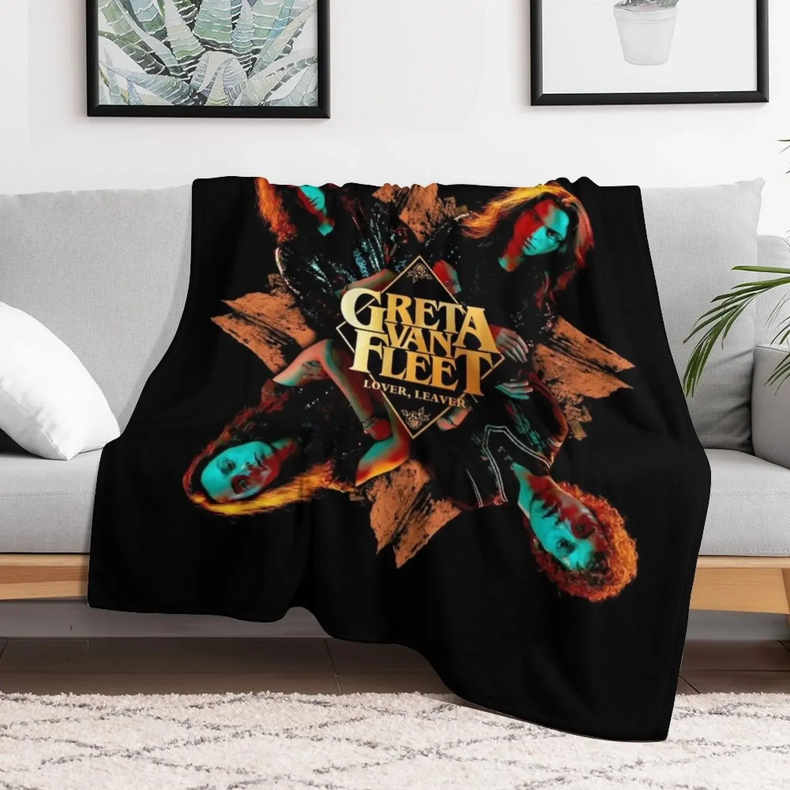 kyhu5 greta van fleet my fleet Throw Blanket Compact Warm Blanket for Car Road Trip