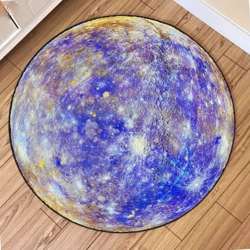 Round Rug – Fashionable Non-Slip Wear-Resistant Soft Floor Mat for Living Room & Bedroom Decor