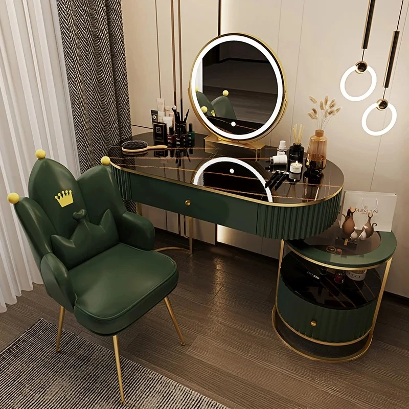 Modern Luxury Vanity Table Bedroom Nordic Style Girls Makeup Vanity Table Organizers Storage Penteadeira Home Furniture