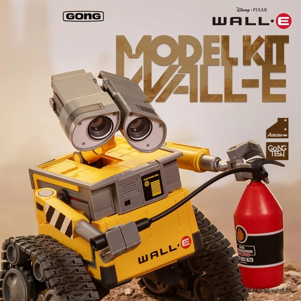 In Stock Original GONG Disney WALL·E Assembly Model Kit 15cm Cute Robot WALL·E Action Figures Toy Gift Collection