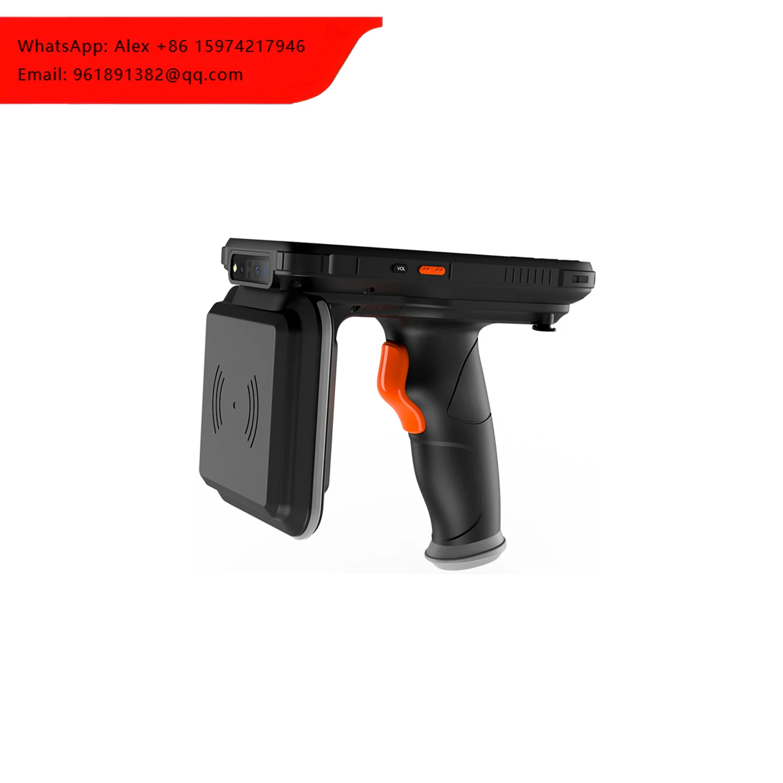 

UHF RFID/NFC Portable Animal Tag Reader 865~868MHz/902~928MHz/13.56MHz Microchip PVC Material Android 9.0 OS For 0-3m