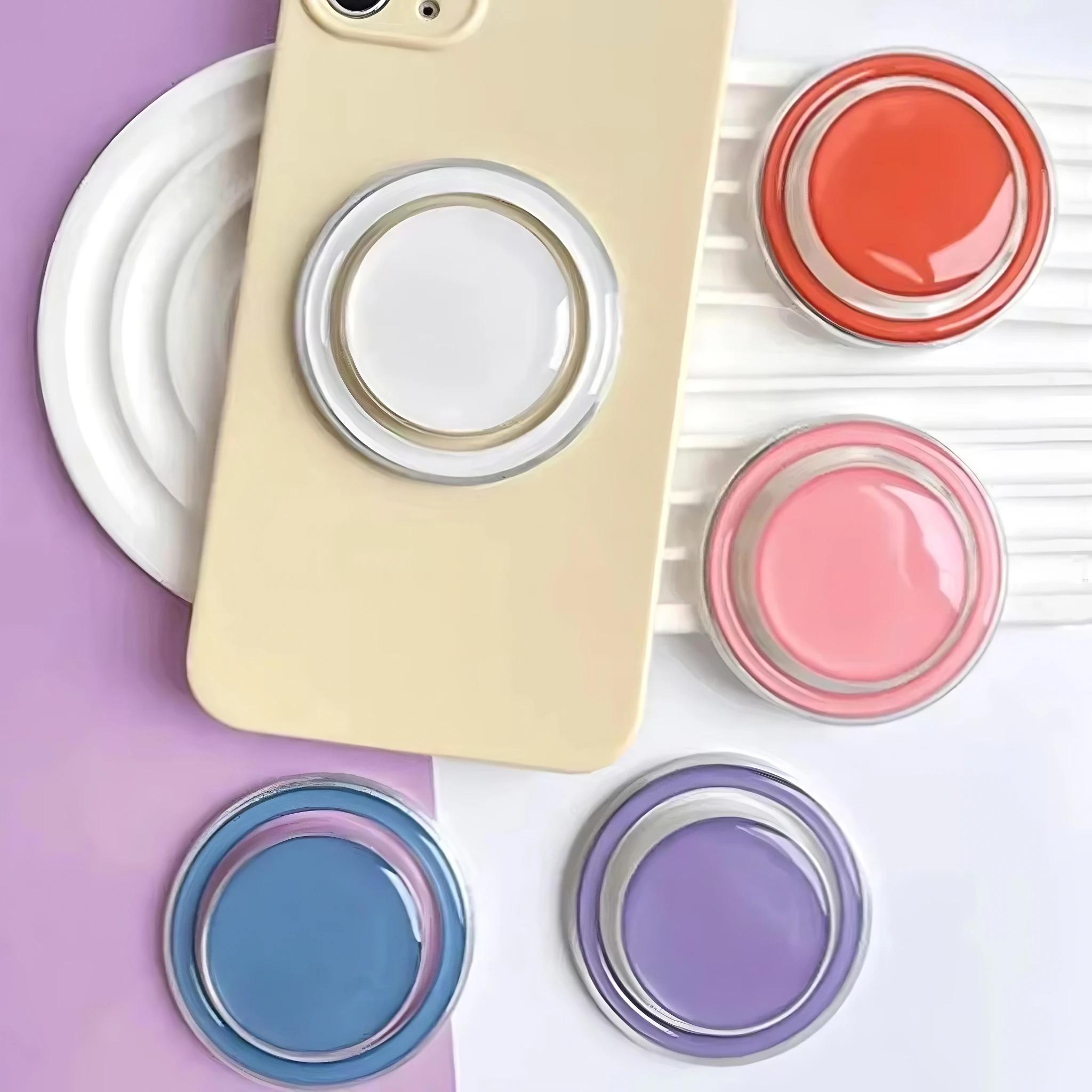 Magnetic Folding Phone Grip Holder Socket Pocket Support for iPhone Samsung Xiaomi Safe Ring Finger Expanding Shockproof Stand - view 6