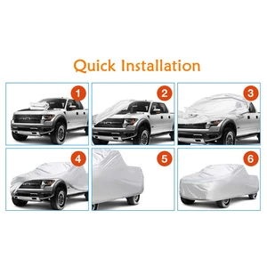 Truck cover for all stations, capter cover against dust debris, windproof, UV 170T protection for Ford Raptor F150 F250 GMC 6 Main Sales Cover Panel Veracruz - №5