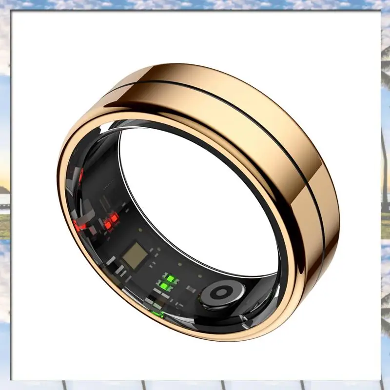 

^(Модный) Смарт-кольцо для фитнес-трекера с контролем жестов, монитор сердечного ритма, кислорода в крови, сна, обнаружение стресса, мульти-спортив