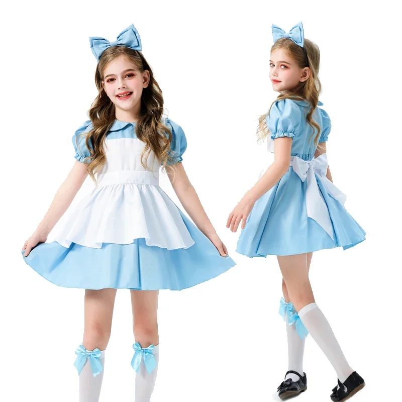 Pourim Wonderland Alice Princess Costume, Pioneer Girl Manor Maid, Cosplay fur s, Carnival Halloween Party, Dam fur s