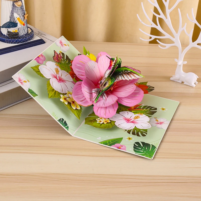 Butterfly Card Paper Pop-Up Greeting Cards Marry Christmas Greeting Card 3D Card Kids Gift Memorial Day Cards Lovers Gift