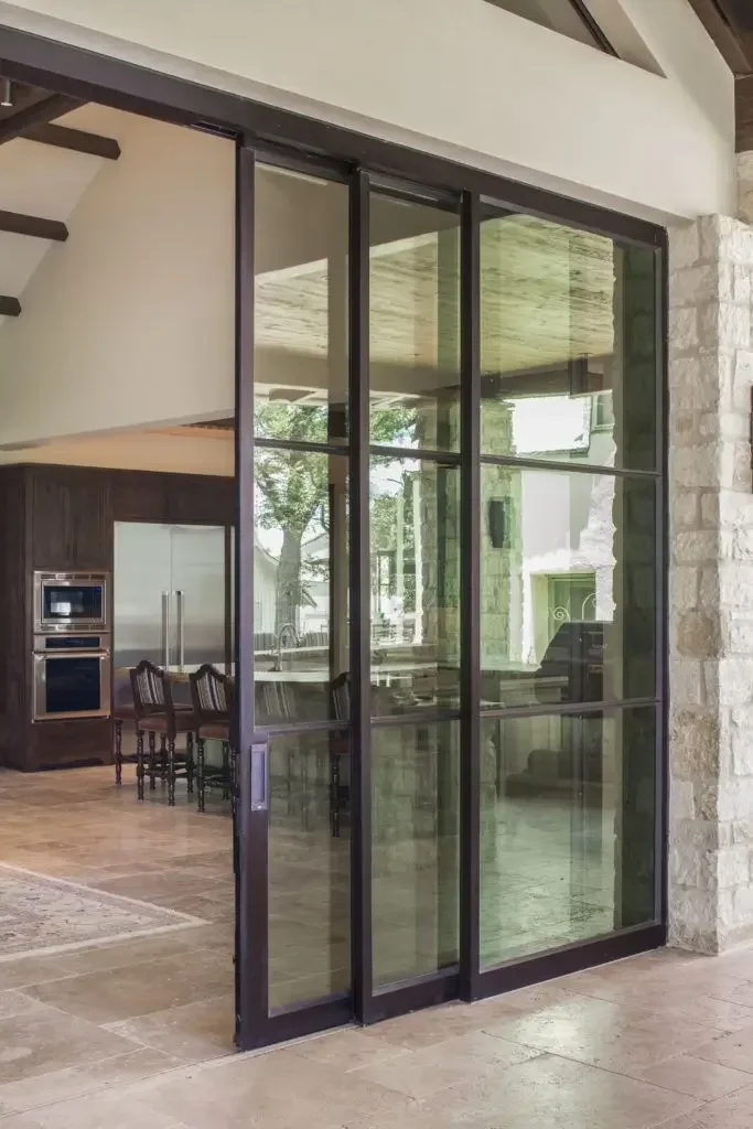 

Powder Coating Thermal Break, Aluminum Door Double Glazed, Sliding Glass For Home, Outdoor Custom Heat Insulation
