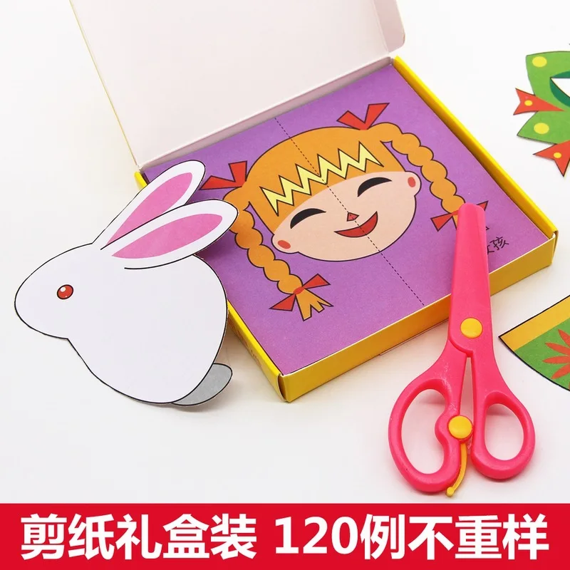 Paper Cuttings Books, Children's Diy Manual Three-dimensional Production Materials, 3-6 Baby Elementary Simple Origami Books