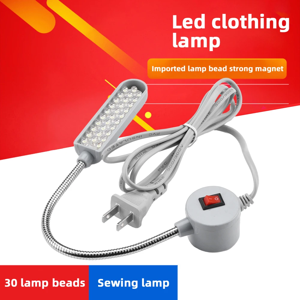 luz de trabalho flexivel da lampada para bancada luz super brilhante 30 led luz multifuncional torno broca maquina de roupas 01