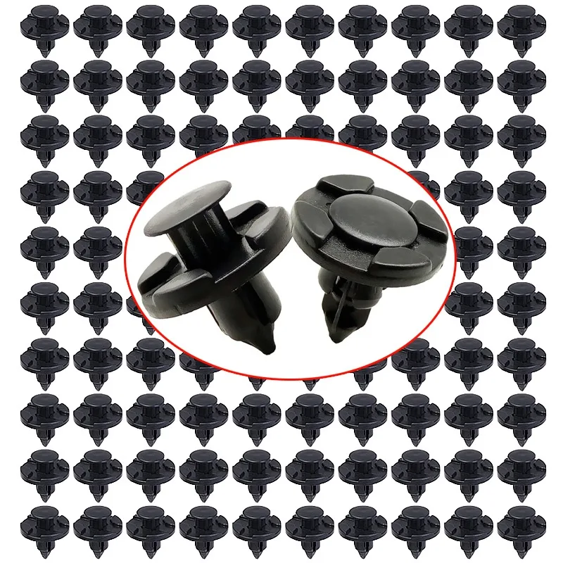 Carro Mudguard Bumper Porta Painel Fixação Clipes, Fixadores automotivos, Rebite de expansão, Nissan Infiniti 01553-09321, 20-100Pcs