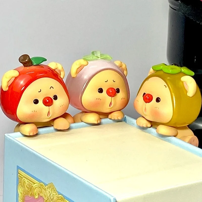 OYO Bear Cub Fruit Power Party Mini Series Mystery Blind Box Hand Puppet Tide Play Desktop Ornaments Surprise Box Holiday Gift