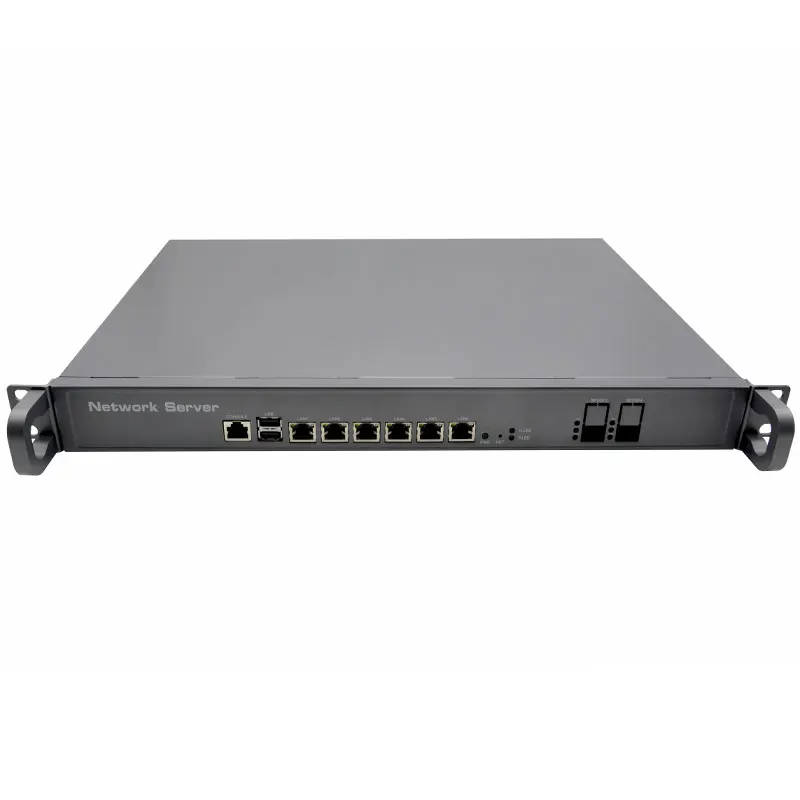 LGA1151 Intel Core I3 8100 I5 8400 I7 8700 1U 6 Nic Server Rack 2 SFP 1G 10G Firewall Appliance PfSense OPENsense