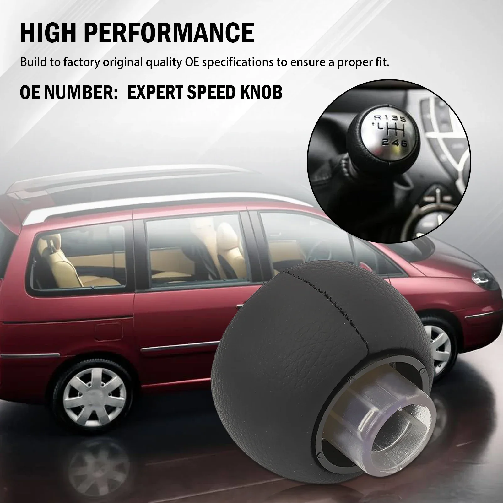 

5 Speed Gear Knob Head Gear Shift Knob for Expert 2004-2007 Peugeot 807 2002-2011