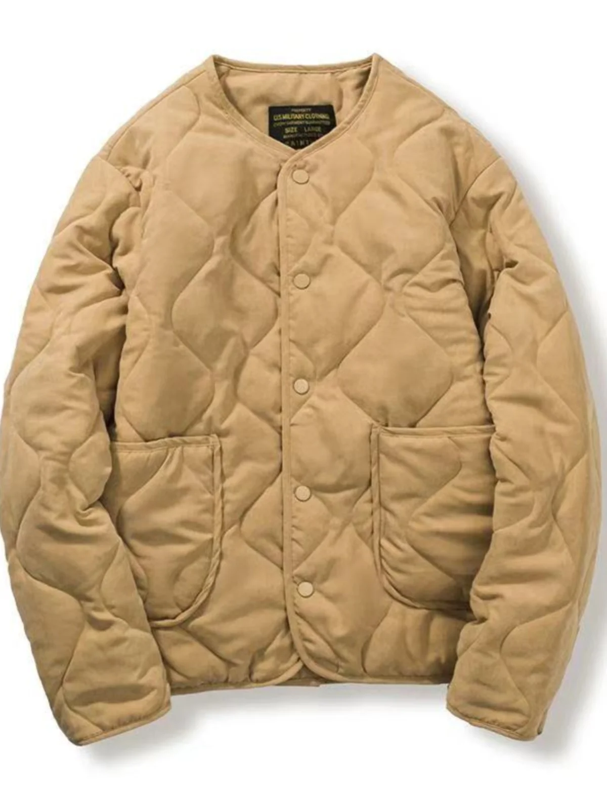 

2024, зимняя новинка, японская мужская хлопковая куртка с воротником в стиле ретро, легкая теплая корейская версия, удобная, простая, модная