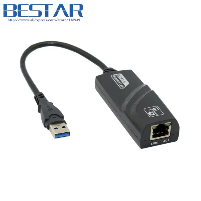 USB 3.0 To 1000M Gigabit Ethernet Network LAN Adapter For Apple Macbook Air & Laptop PC Windows 8 Win7