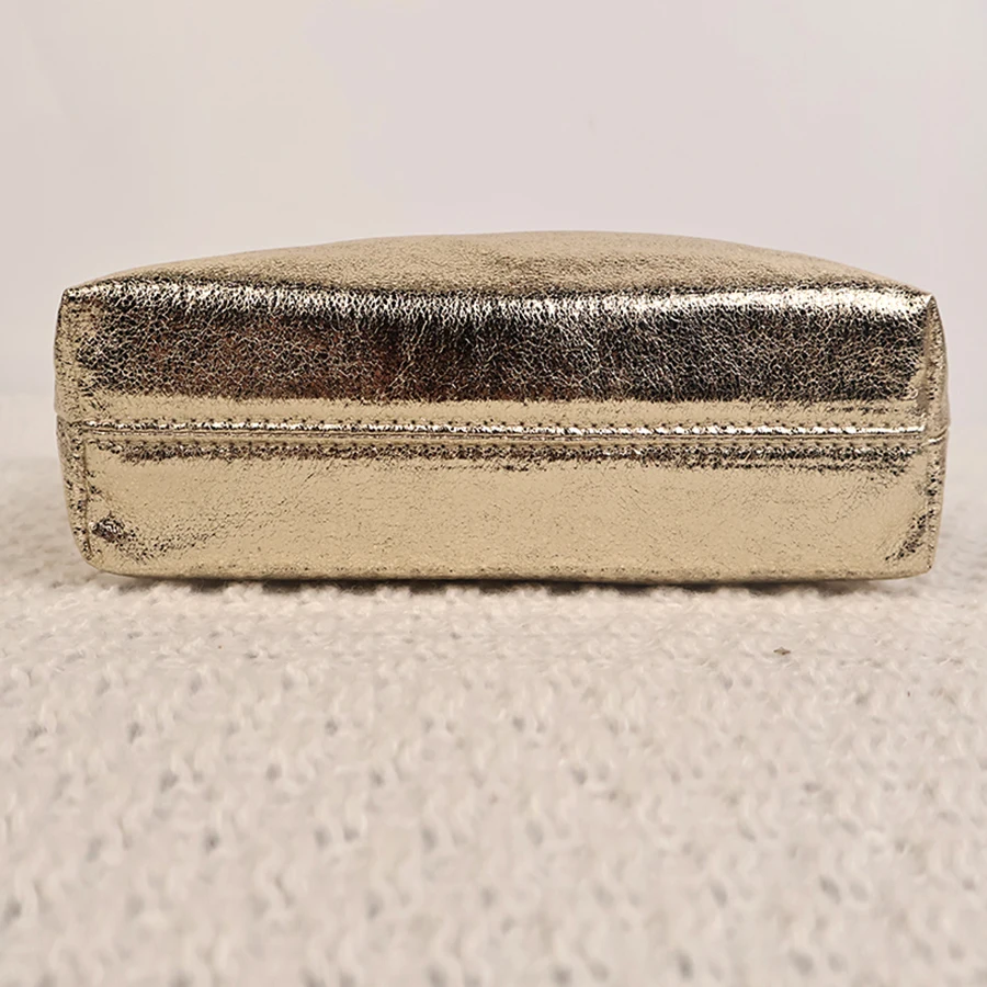 Goldene Abendtasche mit Kordelzug, leicht, tragbar, für Sonntagspartys, zum Einkaufen, vielseitige Handtasche zum Aufbewahren von Mobiltelefonen, Umhängetasche – Detail 7