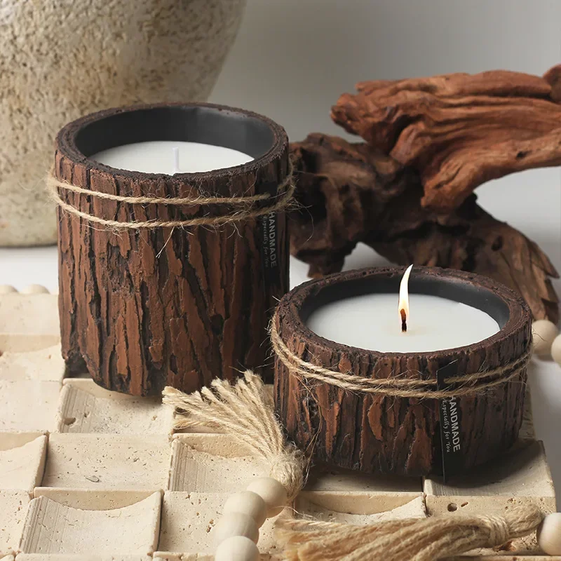 1PC Creative Ceramics Candlestick Plant Pot Tray TeaLight Candle Holder Desktop Home Decor Rustic Wedding Dinner Holiday Decor