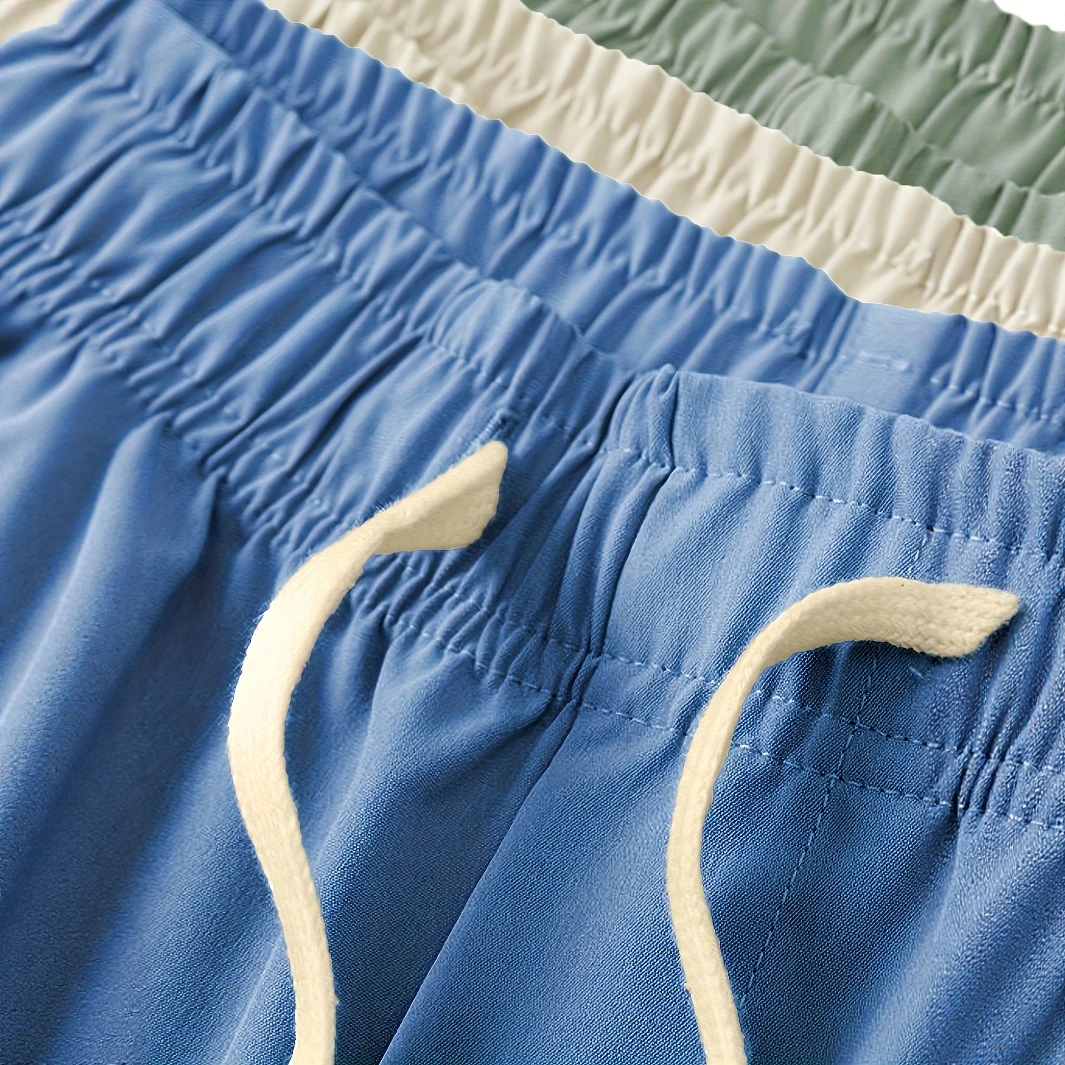 남성용 경량 속건성 여름 반바지 5인치 캐주얼 라운지 컴포트 3팩 스트리트웨어 의류