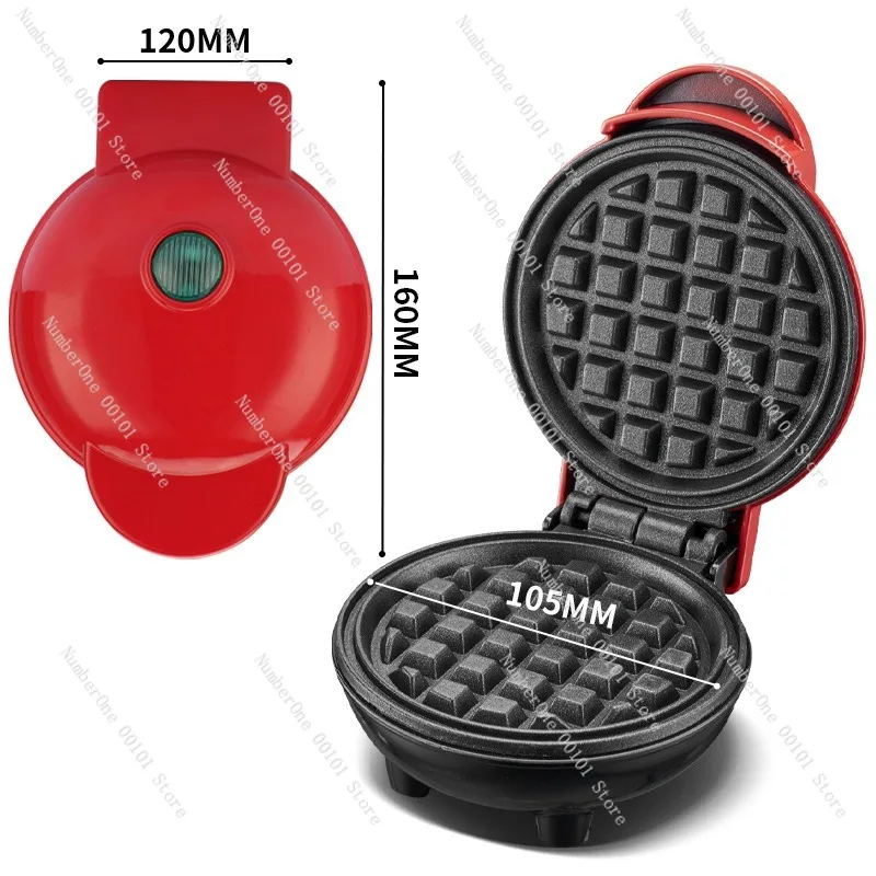Compact Mini Waffle Maker Sandwich Toaster Household Bread Breakfast Machine Non Stick Electric Baking Appliance Double Sided