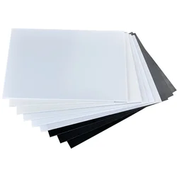 0.3mm 3mm DIY plastik modeli ABS stiren düz sac levha malzemeleri tren binalar sac modeli yapı kitleri 20*20cm