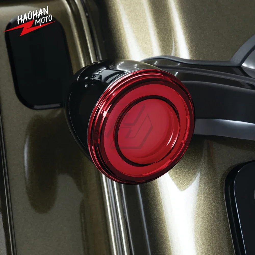 For Harley Touring Softail Dyna Sportster XL883 XL1200 Motorcycle Bullet Style LED Rear Turn Signal Conversions