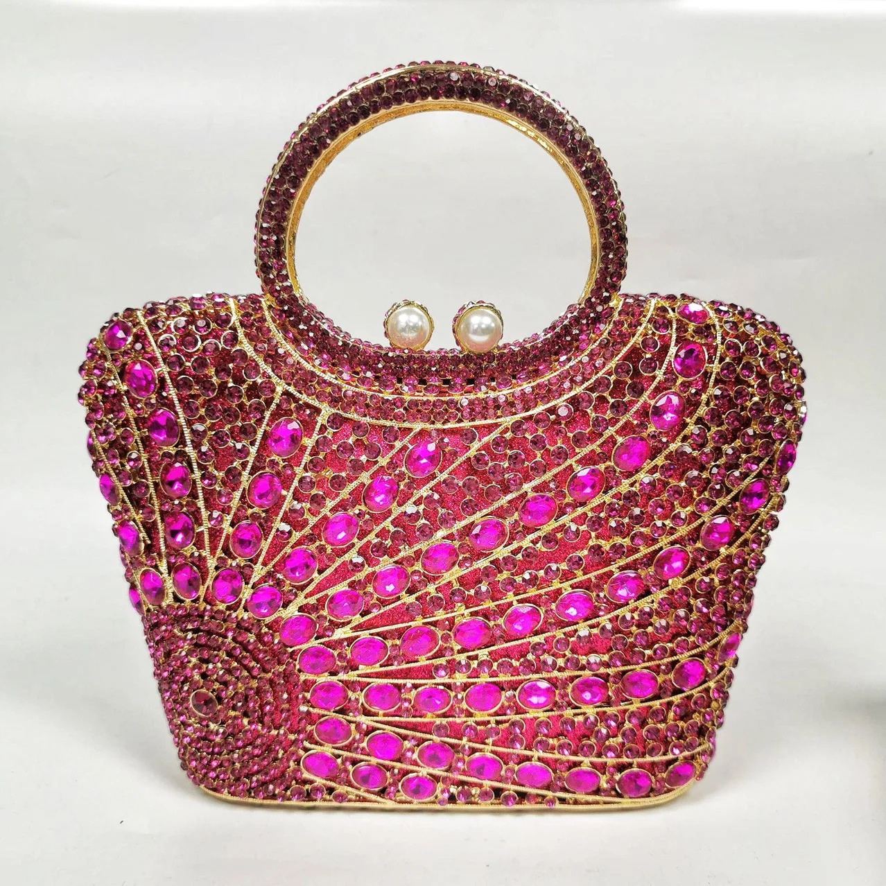 Women Rhinestone Tote Bags Crystal Evening Bags Luxury Designer Handbags for Female Dinner Party Bags Elegant Shiny Clutch Purse