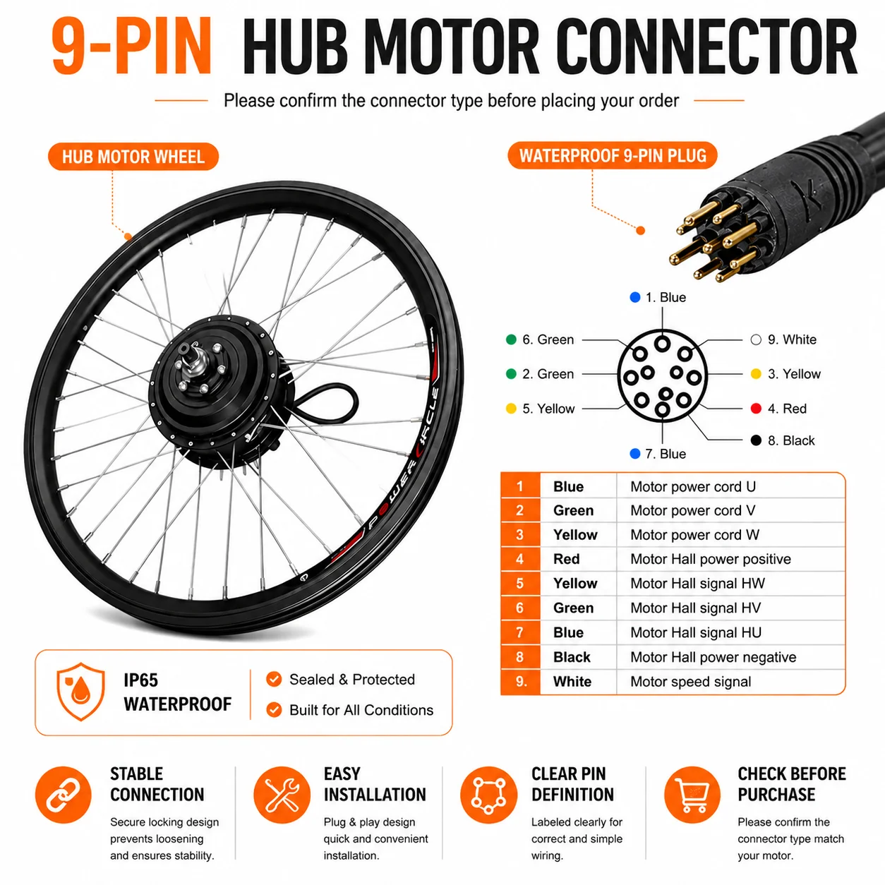 48V 500W電動自転車ホイール 電動自転車ハブホイール,フロントおよびリアホイール,36v,48v,250w