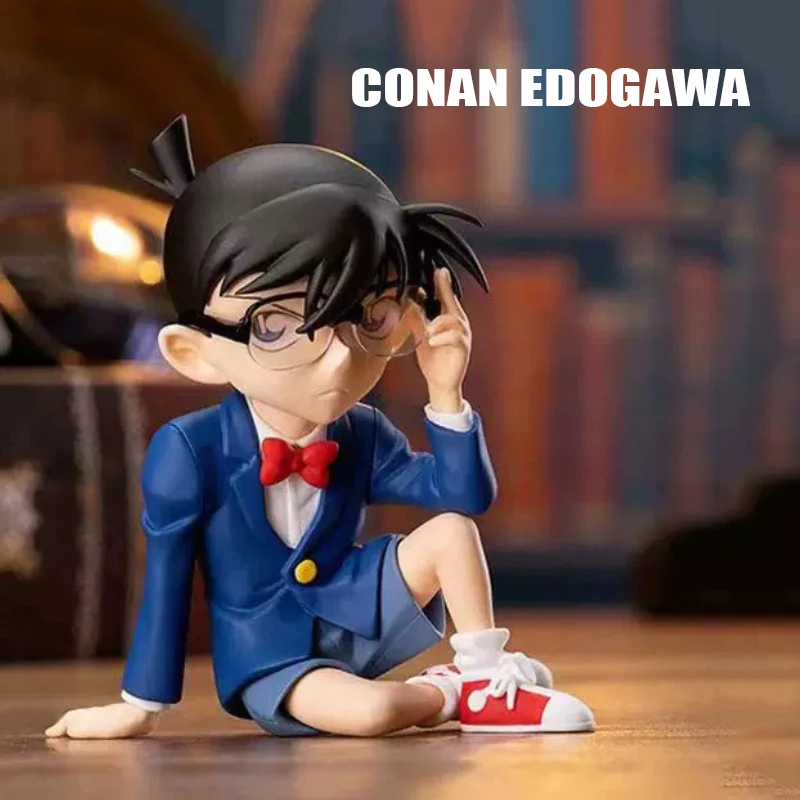 7.5cm Conan Edogawa Figurine Kudou Shinichi Jimmy Kudo Action Figures Q Version PVC Amine Model Collection Toys Birthday Gifts