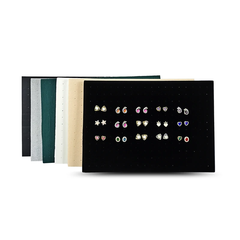 216 Holes Earrings Display Pad Studs Earrings Storage Jewelry Tray Inner Jewelry Box Insert Pad DIY Sponge Mat 33.5*22.5*1cm