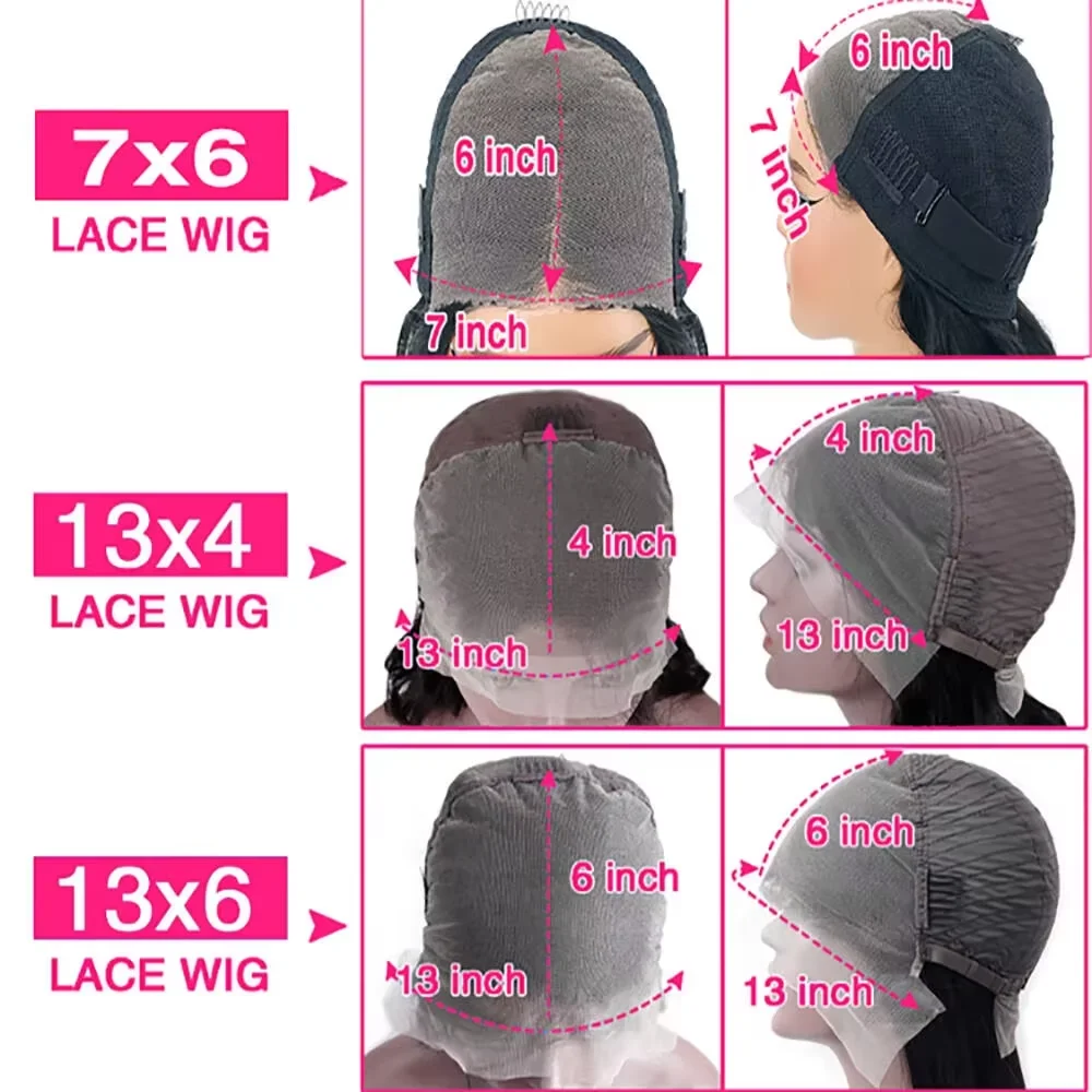 Body Wave Lace Front Wigs Human Hair 13x6 HD Body Wave Human Hair Wig Natural Black Glueless Lace Frontal Wigs 220% Density Pre Plucked with Baby Hair view 7
