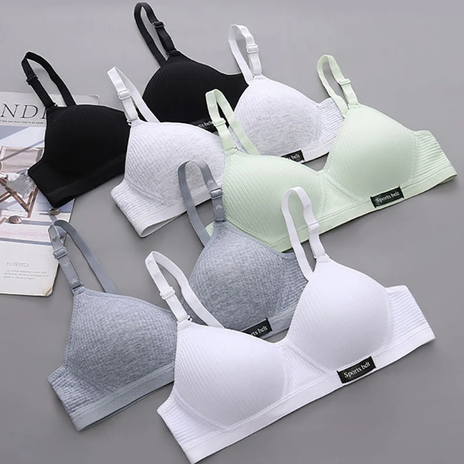 ชุดชั้นในกีฬาสําหรับวัยรุ่นไม่มีรอยต่อสาวไม่มี Underwire การฝึกอบรม Bra ผิวนุ่มสาวขนาดเล็ก Bra เสื้อผ้า