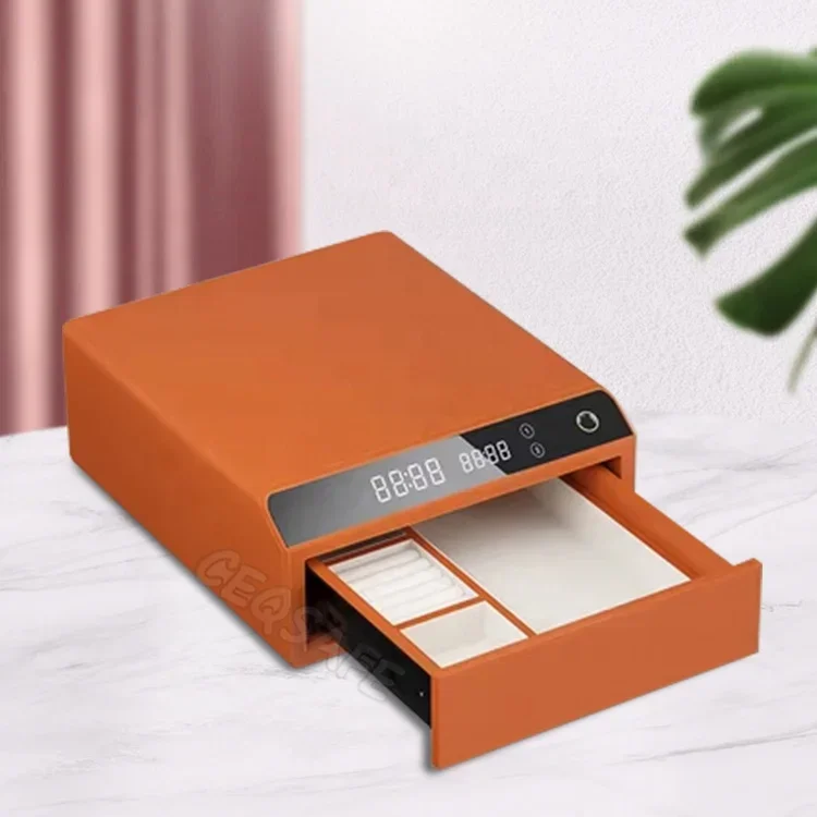 

CEQSAFE Wholesale Home Automatic Luxury Motor Secret Safety Part Drawer Black Watches Safe Watch Winder Box