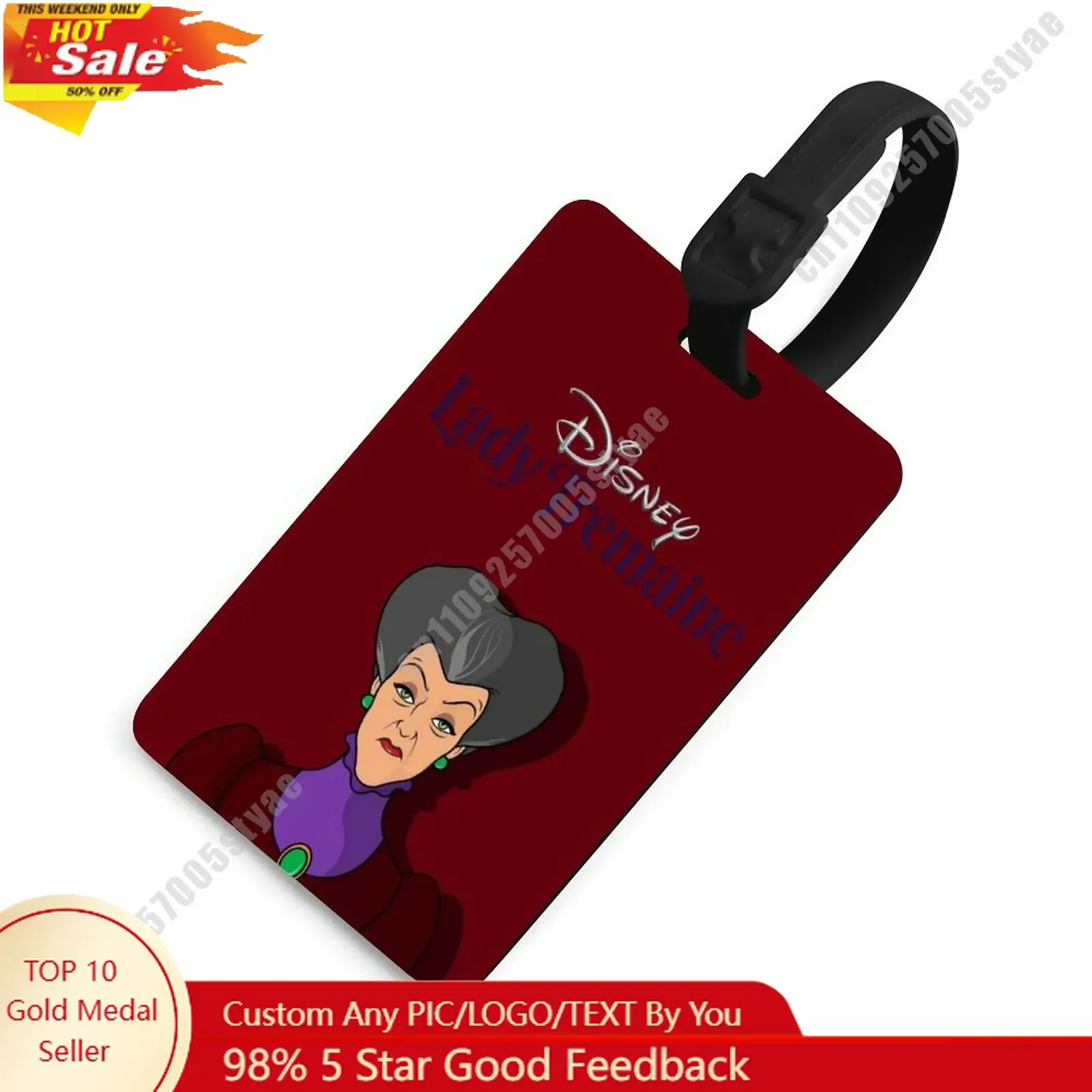 

Lady Tremaine Luggage Tags Disney Personalized Customized Your Name Phone Number Address Anti Loss Travel Essential Accessories