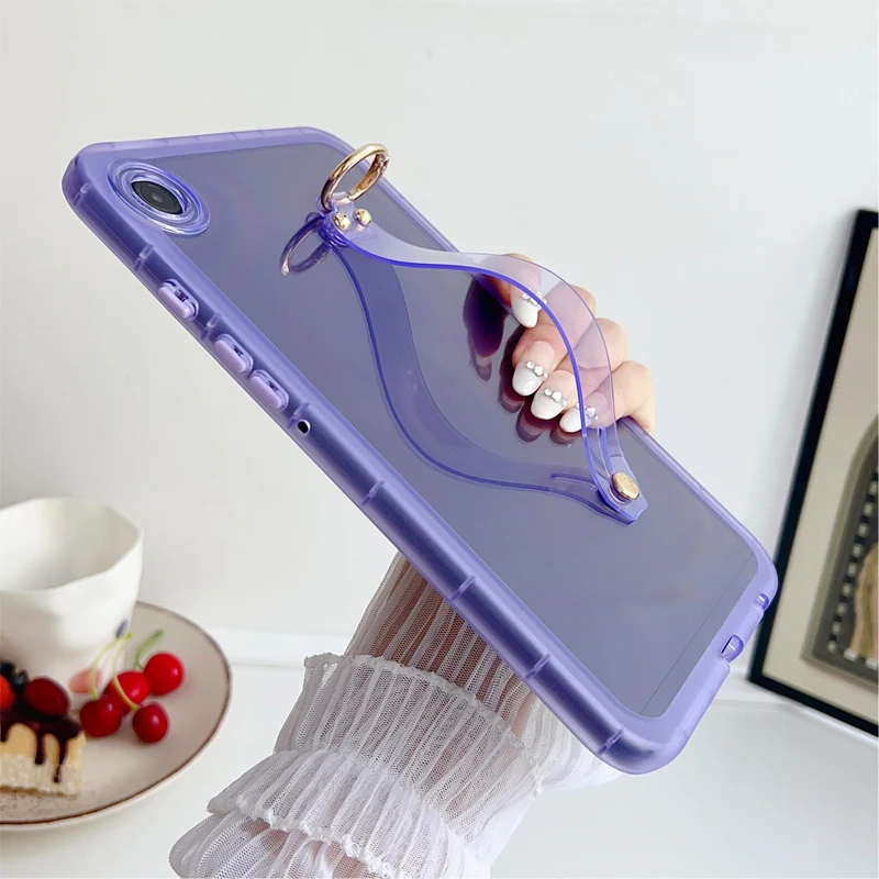 Capa para samsung galaxy tab s10 lite s11 s9 fe 10.9 s6 10.4 tablet capa samsung galaxy tab a9 + plus 11 s7 s8 11 8.7 a8 10.5 a7 alça de mão titular funda