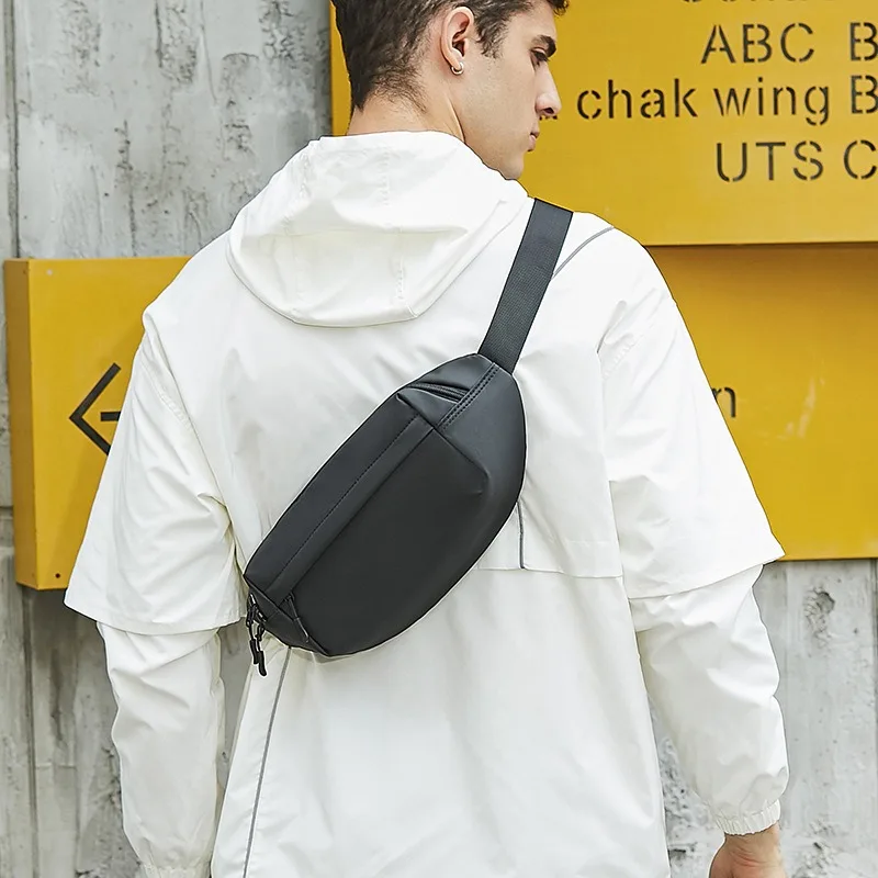 

Men's Waist Bags Pu Leather Man Belt Pouch Shoulder Crossbody Bag for Man 2026 Male Chest Pack Large Fanny Pack Teenage Youth