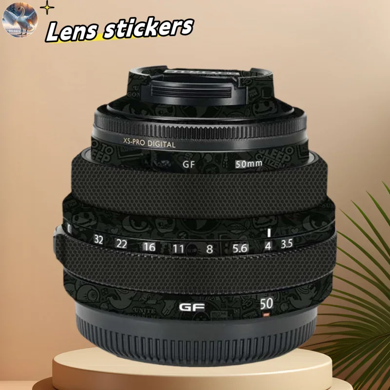 for Fuji GF50F3.5 Camera Lens stickers, precision cut wear-resistant protective film, DIY skin