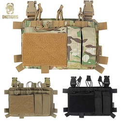 ONETIGRIS bolsa táctica Molle frontal de doble pila, bolsa Abdominal con Clip AK/M4, chaleco para juego de Paintball