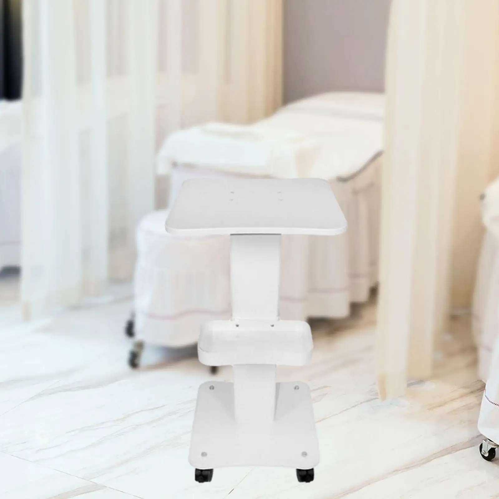 

Salon Trolley with Wheels, 3 Tier Beauty Rolling Cart, Esthetician Cart Makeup Mobile Cart Beauty Equipments Cart