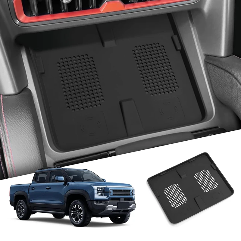 

Car Central Console Tray Protective Pad Wireless Charging Mat Pallet Accessories For BYD SHARK 2024 2025 2026